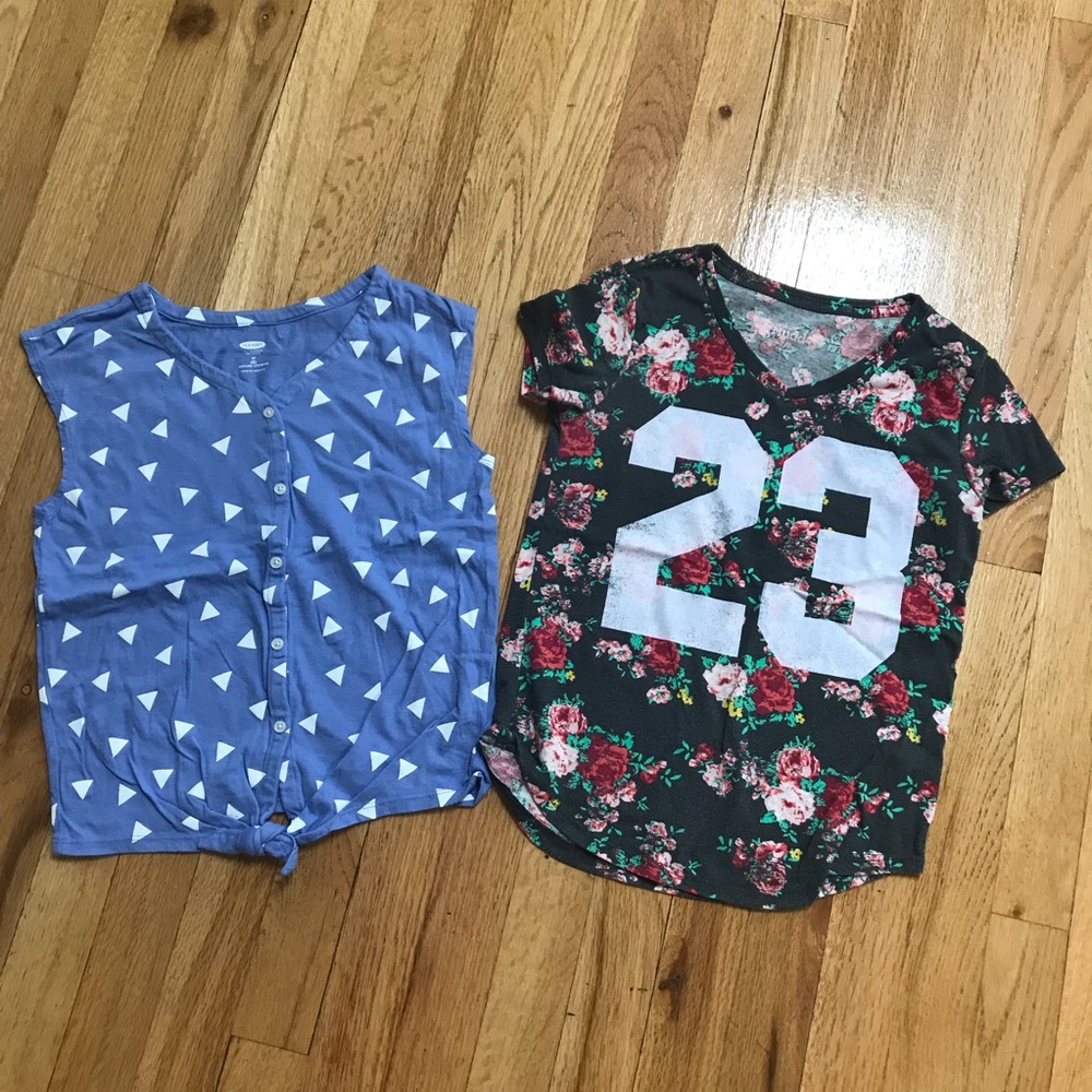 Girls summer casual T-Shirts size 7-8